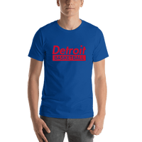 Thumbnail for Detroit Basketball T-Shirt - Blue - Shirt View