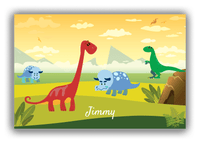 Thumbnail for Personalized Dinosaur Canvas Wrap & Photo Print X - Rock - Front View