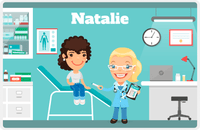 Thumbnail for Personalized Doctors & Nurses Placemat I - Check Up - Blonde Girl -  View