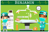 Thumbnail for Personalized Doctors & Nurses Placemat VI - Operation Room - Black Boy I -  View