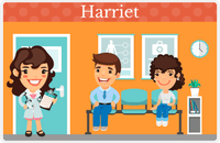 Thumbnail for Personalized Doctors & Nurses Placemat IX - Waiting Room - Brunette Girl -  View