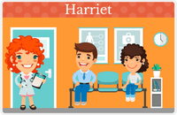 Thumbnail for Personalized Doctors & Nurses Placemat IX - Waiting Room - Redhead Girl -  View