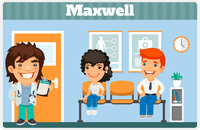 Thumbnail for Personalized Doctors & Nurses Placemat X - Waiting Room - Brown Hair Boy -  View