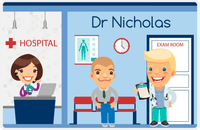 Thumbnail for Personalized Doctors & Nurses Placemat XIV - Reception Area - Blond Boy -  View