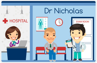 Thumbnail for Personalized Doctors & Nurses Placemat XIV - Reception Area - Asian Boy -  View