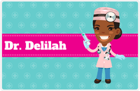 Thumbnail for Personalized Doctors & Nurses Placemat XVIII - Black Girl II -  View