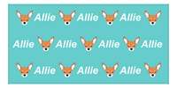 Thumbnail for Personalized Dog Beach Towel - Teal Background - Chihuahua - Horizontal - Front View