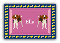 Thumbnail for Personalized Dogs Canvas Wrap & Photo Print V - Purple Background - Beagle - Front View
