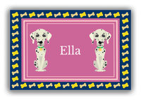 Thumbnail for Personalized Dogs Canvas Wrap & Photo Print V - Purple Background - Dalmatian - Front View