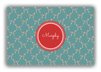 Thumbnail for Personalized Dogs Canvas Wrap & Photo Print IX - Teal Background - Dalmatian - Front View