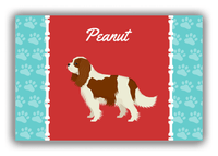 Thumbnail for Personalized Dogs Canvas Wrap & Photo Print XI - Red Background - Cavalier King Charles Spaniel - Front View