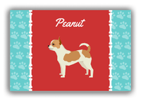 Thumbnail for Personalized Dogs Canvas Wrap & Photo Print XI - Red Background - Chihuahua - Front View