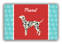 Thumbnail for Personalized Dogs Canvas Wrap & Photo Print XI - Red Background - Dalmatian - Front View