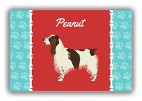 Thumbnail for Personalized Dogs Canvas Wrap & Photo Print XI - Red Background - English Springer Spaniel - Front View