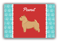 Thumbnail for Personalized Dogs Canvas Wrap & Photo Print XI - Red Background - Norwich Terrier - Front View
