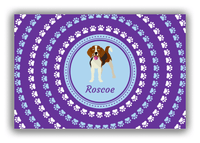 Thumbnail for Personalized Dogs Canvas Wrap & Photo Print XII - Purple Background - Beagle - Front View