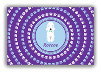 Thumbnail for Personalized Dogs Canvas Wrap & Photo Print XII - Purple Background - Bedlington Terrier - Front View