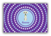 Thumbnail for Personalized Dogs Canvas Wrap & Photo Print XII - Purple Background - Dalmatian - Front View