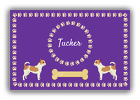 Thumbnail for Personalized Dogs Canvas Wrap & Photo Print XIV - Purple Background - Chihuahua - Front View
