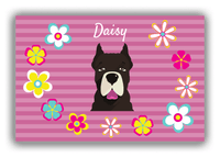 Thumbnail for Personalized Dogs Canvas Wrap & Photo Print XIX - Pink Background - American Staffordshire Terrier - Front View