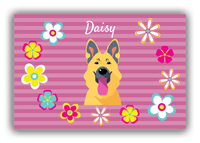 Thumbnail for Personalized Dogs Canvas Wrap & Photo Print XIX - Pink Background - German Shepherd - Front View
