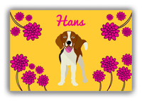 Thumbnail for Personalized Dogs Canvas Wrap & Photo Print XXIII - Yellow Background - Beagle - Front View