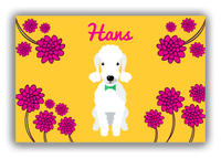 Thumbnail for Personalized Dogs Canvas Wrap & Photo Print XXIII - Yellow Background - Bedlington Terrier - Front View