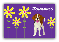 Thumbnail for Personalized Dogs Canvas Wrap & Photo Print XXIV - Purple Background - Beagle - Front View