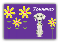 Thumbnail for Personalized Dogs Canvas Wrap & Photo Print XXIV - Purple Background - Dalmatian - Front View