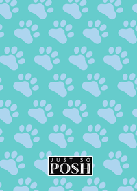 Thumbnail for Personalized Dogs Journal I - Teal Background - American Staffordshire Terrier - Back View