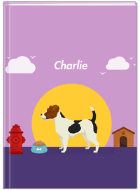 Thumbnail for Personalized Dogs Journal II - Purple Background - Jack Russell Terrier - Front View
