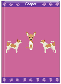 Thumbnail for Personalized Dogs Journal III - Purple Background - Chihuahua - Front View