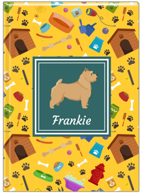 Thumbnail for Personalized Dogs Journal VI - Yellow Background - Norwich Terrier - Front View