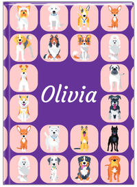 Thumbnail for Personalized Dogs Journal VII - Purple Background - Front View