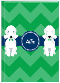 Thumbnail for Personalized Dogs Journal VIII - Green Background - Bedlington Terrier - Front View