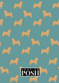 Thumbnail for Personalized Dogs Journal IX - Teal Background - Norwich Terrier - Back View