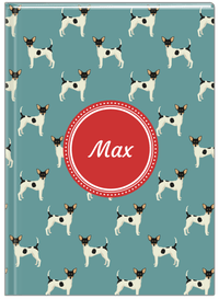 Thumbnail for Personalized Dogs Journal IX - Teal Background - Toy Fox Terrier - Front View