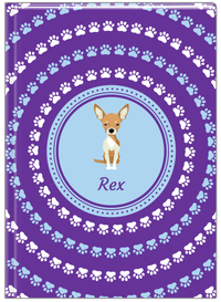 Thumbnail for Personalized Dogs Journal XII - Purple Background - Chihuahua - Front View