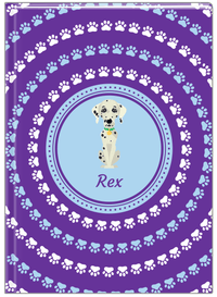 Thumbnail for Personalized Dogs Journal XII - Purple Background - Dalmatian - Front View