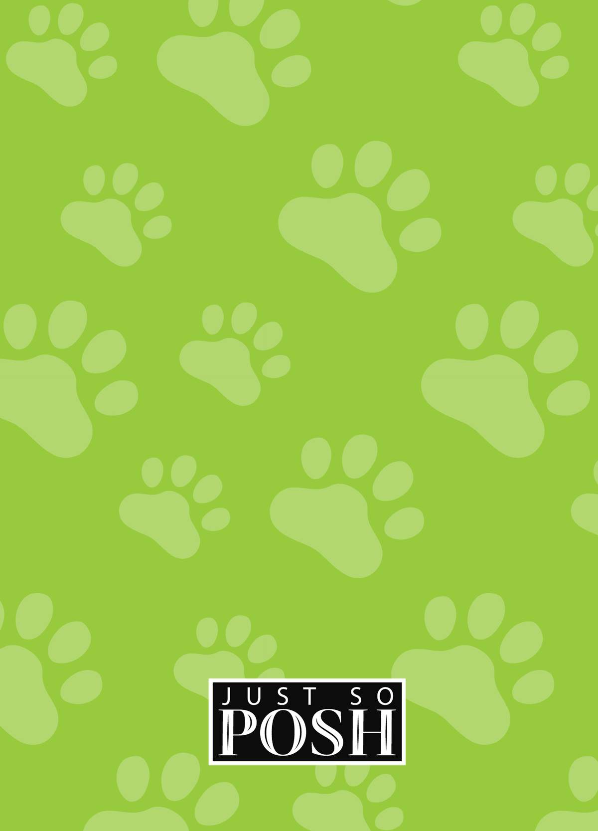 Personalized Dogs Journal XV - Green Background - American Staffordshire Terrier - Back View