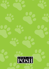 Thumbnail for Personalized Dogs Journal XV - Green Background - American Staffordshire Terrier - Back View