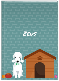 Thumbnail for Personalized Dogs Journal XVI - Teal Background - Bedlington Terrier - Front View