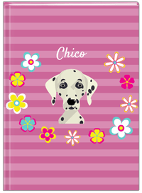 Thumbnail for Personalized Dogs Journal XIX - Purple Background - Dalmatian - Front View