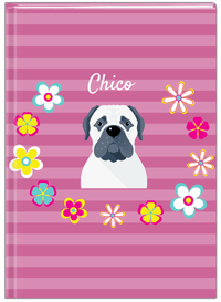 Thumbnail for Personalized Dogs Journal XIX - Purple Background - Bulldog II - Front View