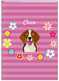 Thumbnail for Personalized Dogs Journal XIX - Purple Background - Beagle - Front View