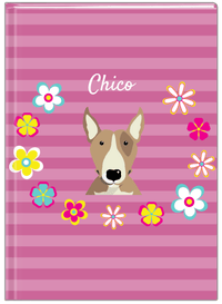 Thumbnail for Personalized Dogs Journal XIX - Purple Background - Bull Terrier - Front View