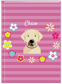 Thumbnail for Personalized Dogs Journal XIX - Purple Background - Labrador Retriever - Front View