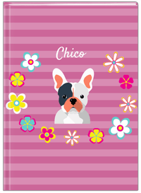 Thumbnail for Personalized Dogs Journal XIX - Purple Background - French Bulldog - Front View