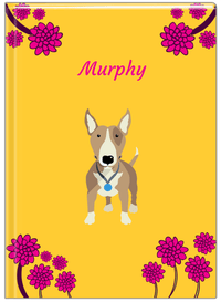 Thumbnail for Personalized Dogs Journal XXIII - Yellow Background - Bull Terrier - Front View