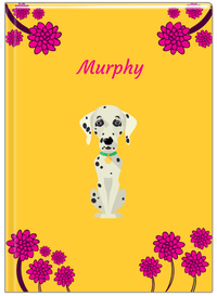 Thumbnail for Personalized Dogs Journal XXIII - Yellow Background - Dalmatian - Front View